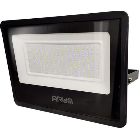 Arum Lighting – Projecteur LED 200W noir – IP66 extérieur – 18000 lumens – Température couleur 4000K – Alimentation 220V AC