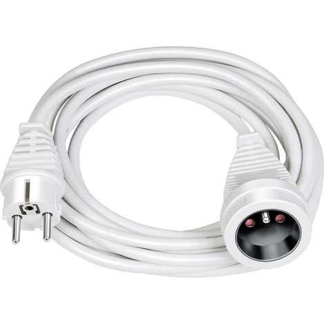 Brennenstuhl 1168434 Strom Verlängerungskabel Weiß 3.00 m H05VV-F 3G 1,5 mm²