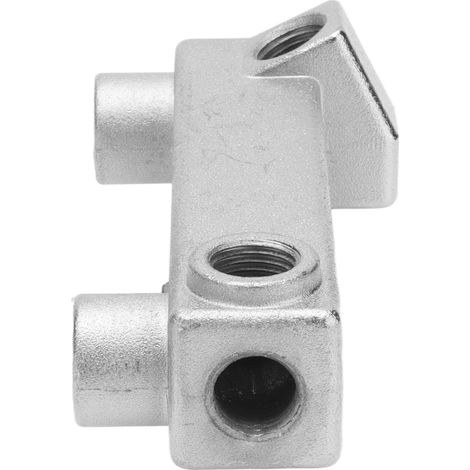 6-fach-Luftverteiler, Gewindeanschluss für Kompressor, G1/4- und G1/2-Anschluss, Messingverteiler (1/5)