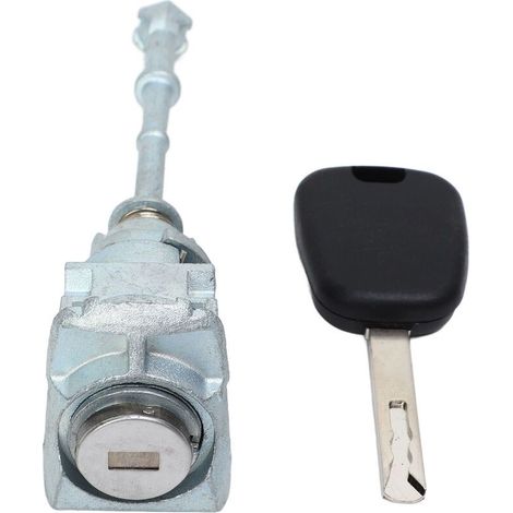 Cylindre de serrure de porte avant gauche pour Citroën C4 2004-2011 – Laiton, ABS, alliage de zinc – Remplacement simple et direct (1/5)
