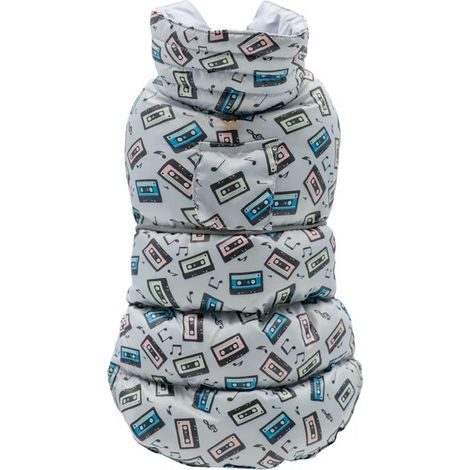 Giubbotto imbottito Music 45 cm: Giubbotto imbottito Music pratico e impermeabile, con collo in velluto