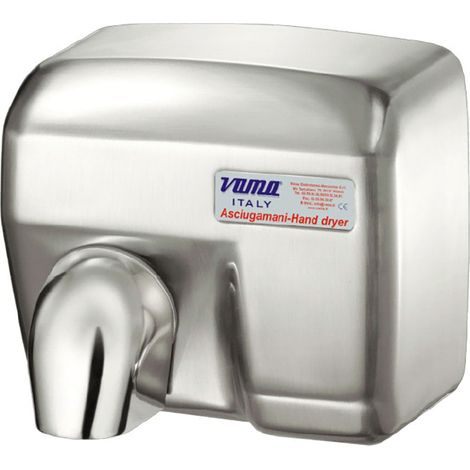 Asciugamani Elettrico Antivandalo con Fotocellula 2400W Vama Ariel SF Acciaio Inox Satinato (1/3)