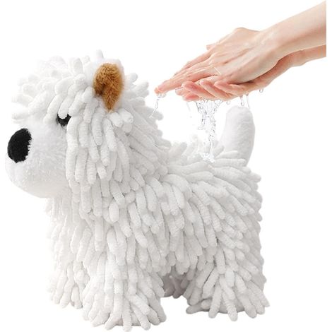 Lingette microfibre pour animaux tissu chenille absorbant , format 25 x 20 cm , spécialement conçue