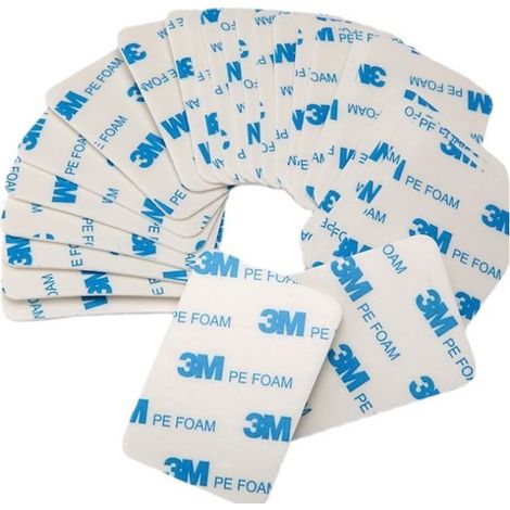 Stickers adhésifs double face pour intérieur et extérieur, imperméables, Montage pour objets, en mousse PE, fixation d'objets, cadres, applications permanentes - 30 mm x 50 mm (40pcs (1/5)