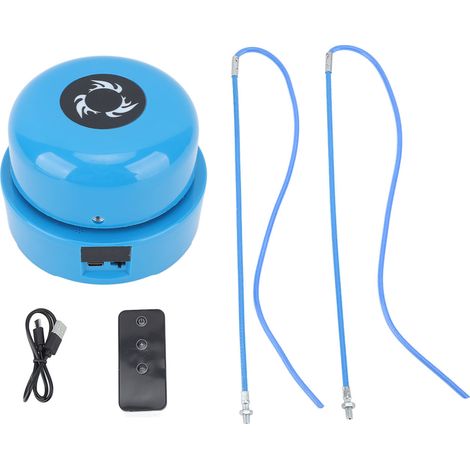 Corde à Sauter sans Fil avec Télécommande, 10 Vitesses Réglables, Équipement de Fitness Bleu (1/5)