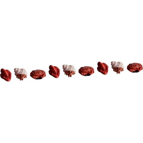 Lot De 3 Mini Décorations De Bureau en Résine Fruits De Mer Homard Crabe Conque Sûrs 3 Pièces X 3 (1/5)