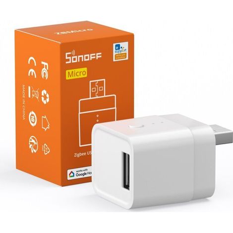 SONOFF ZBMicro ZigBee USB Adapter, Smart Switch for Type A USB Devices, Zigbee USB Smart Adapter, APP Remote Control, Voice Control, Timer Function (1/4)