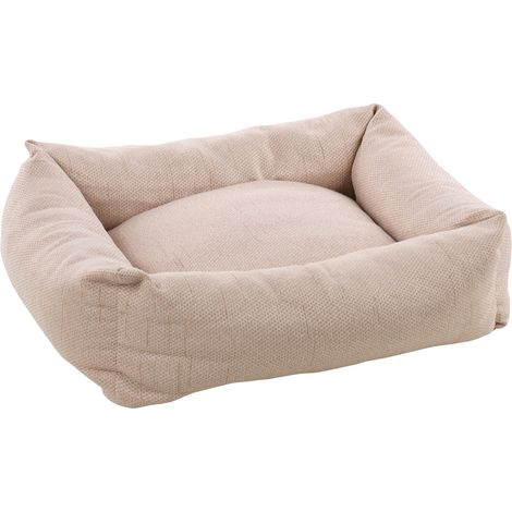 Lit pour Chien Chat Rose Clair - Coussin pour Chien Chat - Panier pour Chien Chat - 50x40x16cm - Lavable - Fond Anti-dérapant - Housse Amovible - Lieu de Couchage Doux et Confortable (1/3)