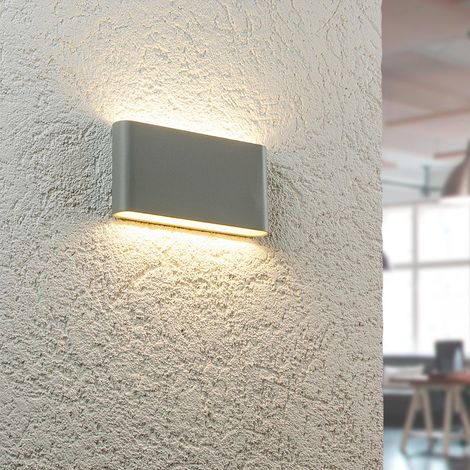 Wandleuchte Slide UP and DOWN 3000K IP54 - Watt: 12W - Farbe: Grau (1/5)
