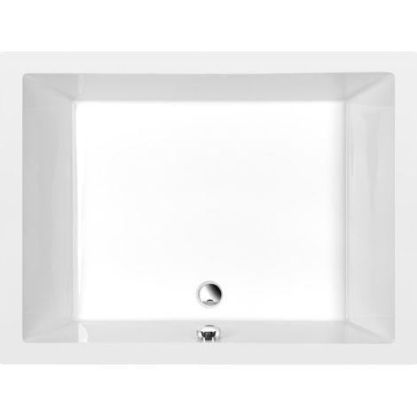 Receveur de douche rectangulaire DEEP avec support. Cadre 120x90x26cm, Blanc (1/5)