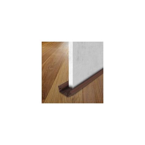 85 cm Türbodendichtung, universelle wind- und staubdichte Türschwellendichtung (Braun) - Crezuo