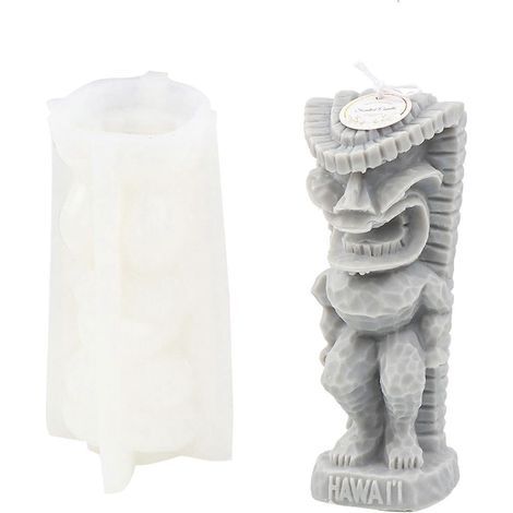 Moules en Silicone pour Bougies 3D - Formes de Sculpture pour Colonnes DIY (1/4)