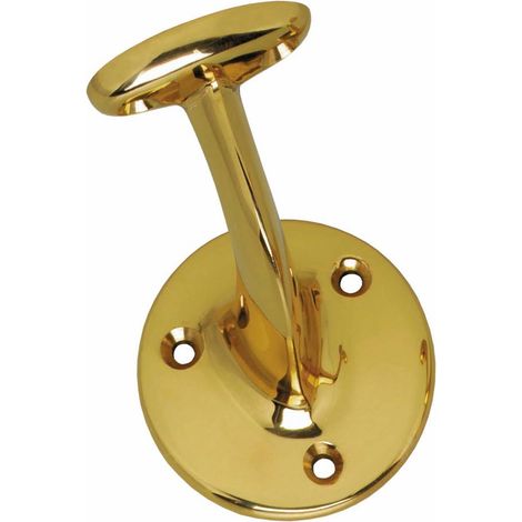 Messing Handlaufstütze Gold Wandhandlaufstütze Handlaufhalter für runde Stange (1/3)