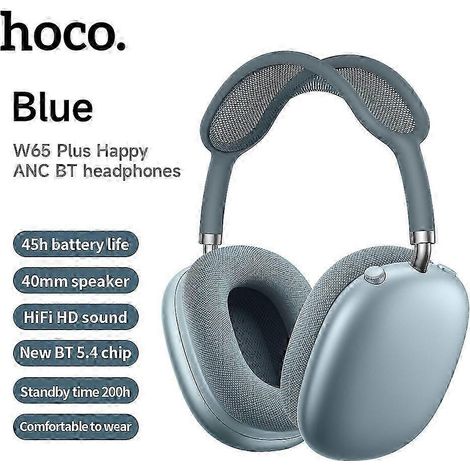 W65 Plus Max ANC Bluetooth-Kopfhörer mit Geräuschunterdrückung, große Größe, mit magnetischen Ohrstöpseln (1/5)