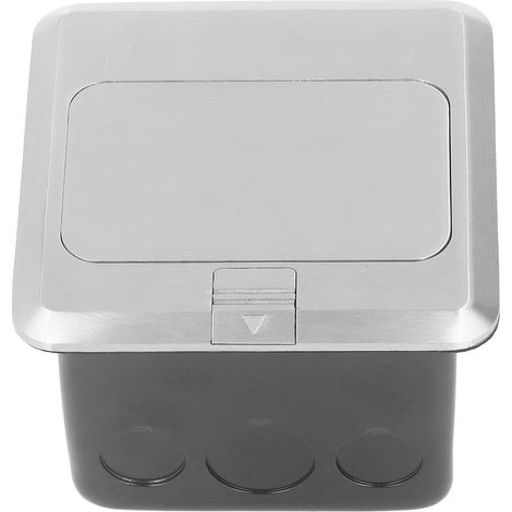 20-A-Tischsteckdose mit 2 USB-Anschlüssen, federgelagerter Wandhalterung, US-Standard 125 V, schwarzes Anschlussgehäuse (1/5)