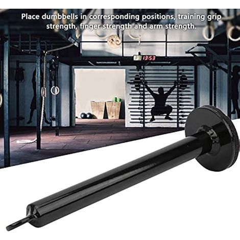 Tige de chargement en acier inoxydable pour poids, support de disques de barre de musculation, accessoire de fitness. (1/5)