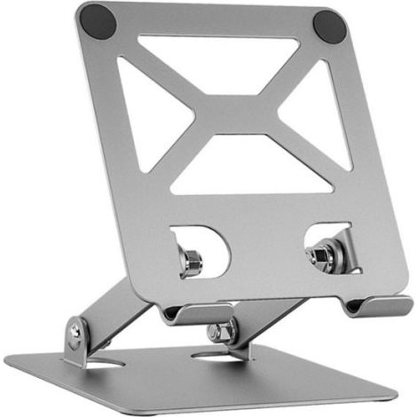 Support Pour Ordinateur Portable - Rotation 360° - Réglable En Hauteur Et Angle - Pour Bureau Maison Voyage - 1 Pièce (1/5)
