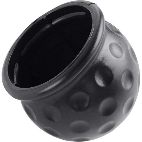 2 sets of universal protective devices for trailer hitches - rubber - black -50mm - for caravans, trucks, and trailers (1/4)