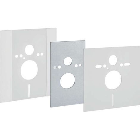 Geberit Accesorios - Placa de cobertura con kit de amortiguación de ruido, para elemento Duofix para WC suspendido 115.396.00.1 (1/3)