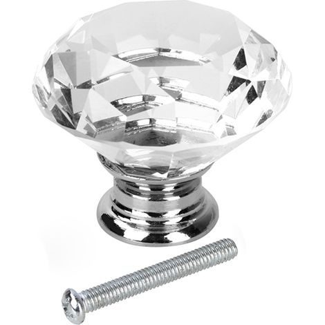 8 pcs poignées cristal diamant 40 mm pour meuble tiroir cuisine salle de bain (1/5)