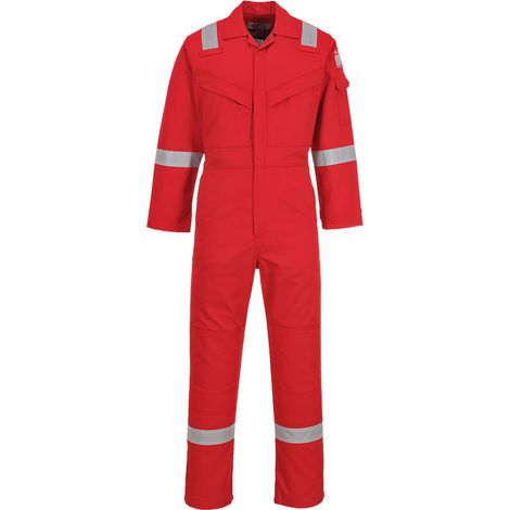 Combinaison Flamme Résistant Et Antistatique 350g Couleur : Rouge Taille Xxxl - Portwest