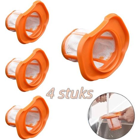 Filtros para aspiradora, 4 unidades, Compatible Black & Decker BHHV520BT/BHHV520BFP/BHHV320B/BHHV320J/BHHV520BF/BHHV520JF, Lavable, Reutilizable (1/5)