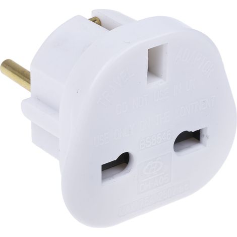 Rs Pro – Adaptateur de voyage GB vers Europe – Type G 3 broches – Courant 7.5A – Prise européenne