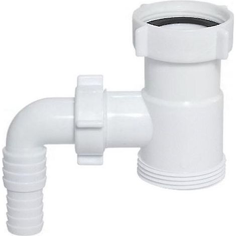 Raccord d'extension de tuyau de siphon de vidange 1 1/2" BSP avec entrée lave-vaisselle (1/2)