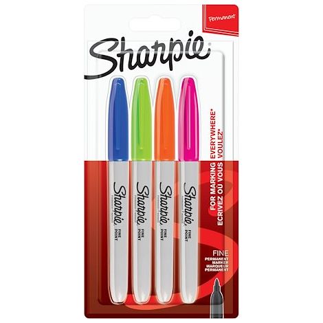 MARQUEUR SHARPIE F 4 COL. PAN EMEA 2065403 (1/5)