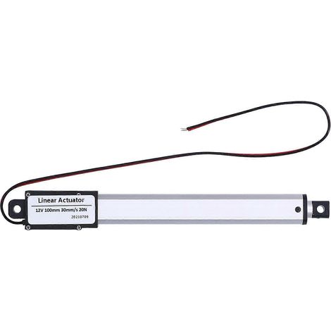 Linearantrieb DC 12V 100mm mit internem Endschalter, geräuscharmer elektrischer Mini-Linearantrieb für die Industrie