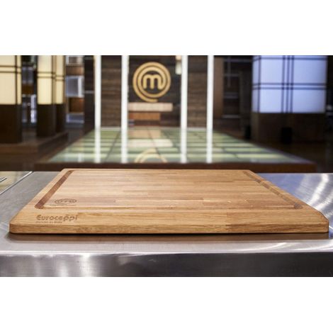 Tagliere professionale in legno di rovere EUROCEPPI Masterchef originale Made in Italy casa cucina ristorante il numero 1 dei taglieri uso domestico o professionali - MISURA: Tagliere cm 60x60 (1/2)