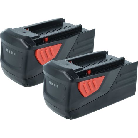 vhbw 2x batería compatible con Hilti TE 7A, TE 6A, TE6A, TE7A herramienta (4000 mAh, Li-Ion, 36 V)