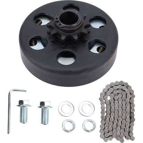 Go Kart – Kit d'embrayage 10 dents, 3/4 pouces de diamètre intérieur, Mini moto avec chaîne 420 de remplacement pour GC160 GC190 GX120 GX140 (1/5)
