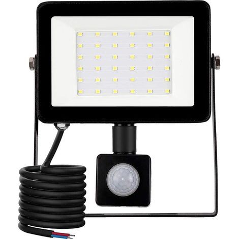 Projecteur extérieur LED,30W Lumière d'extérieure à détecteur de mouvement 6500K Spot LED Extérieur,IP66 Lampe de Sécurité,pour Jardin Chantier Terrasse Garage Pelouse fête Éclairage Extérieur LED (1/4)