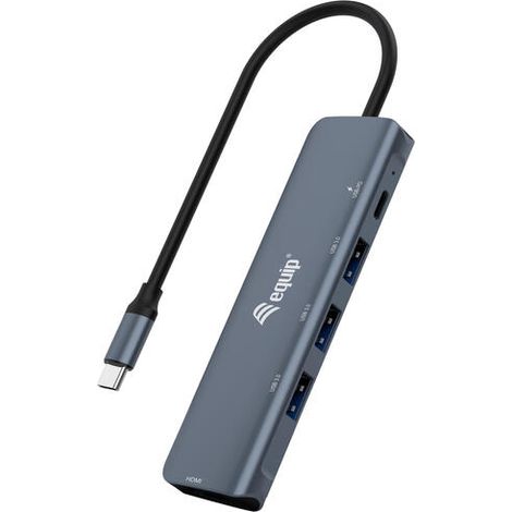 Equipar USB-C 5 en 1 adaptador multifuncional, HDMI, USB 3.2 Gen1, 100W USB PD (1/4)