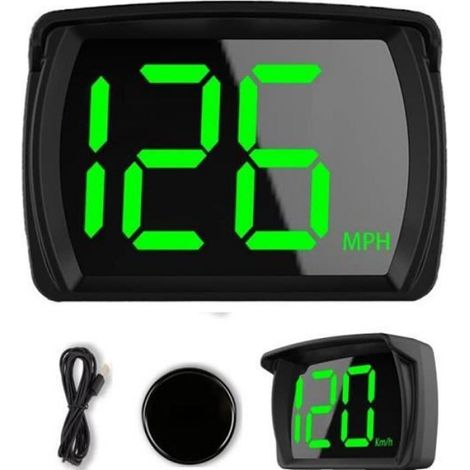 Compteur De Vitesse - Affichage Tête Haute Pour Voiture - Avec GPS Intégré - Écran LCD 2,8 Pouces - KMH - Unité ×1 (1/4)