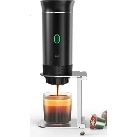 1 machine à café portable 3 en 1, pression 20 bars, compatible capsules & café moulu, idéale voyage camping bureau (1/5)