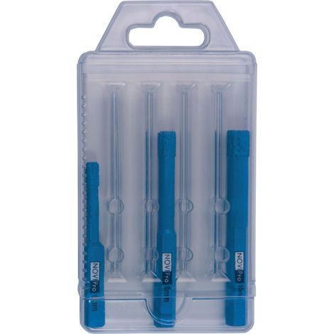 jeu de 3 forets diamant - 6 / 8 / 10 mm - novipro 9633009 (1/2)