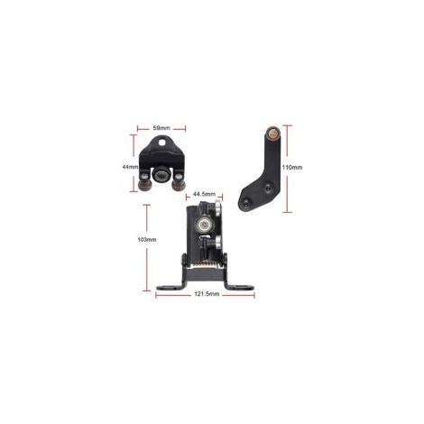 Bisagra de rodillo para puerta corredera con cerradura de portón trasero izquierda/derecha para Ford Transit MK6 MK7 1667675 1639910 1705694 4796308 - Crezuo