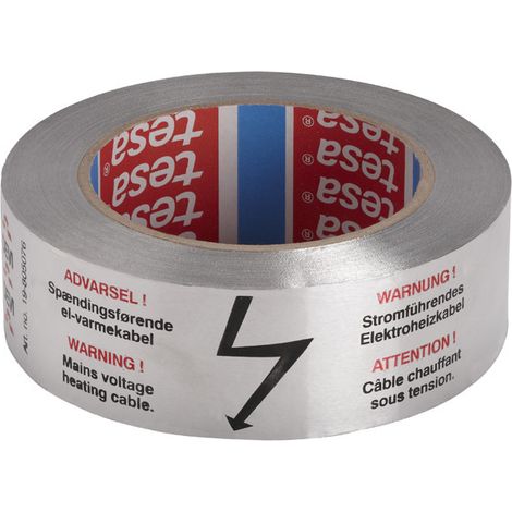 Danfoss Aluklebeband 38mm breit/50m lang maximal,160 Grad C mit Warnaufschrift, selbstklebend (1/2)