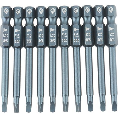 Embout de tournevis à tige de 1/4 de pouce de sécurité, 2,56 pouces de long H6,3 65 mm 2,7 et jeu d'embouts de tournevis, tournevis électriques pour kit d'outils de forage (1/5)