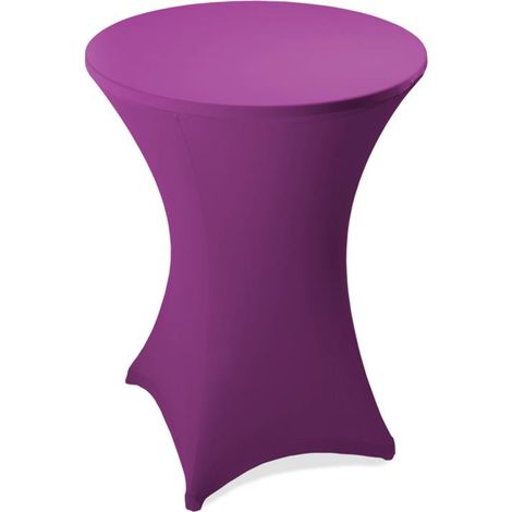 Stehtischhusse Stretch Stehtisch Ø 60 70 80 cm Husse Tisch Hussen Bistrotisch 60cm Ø / Lila