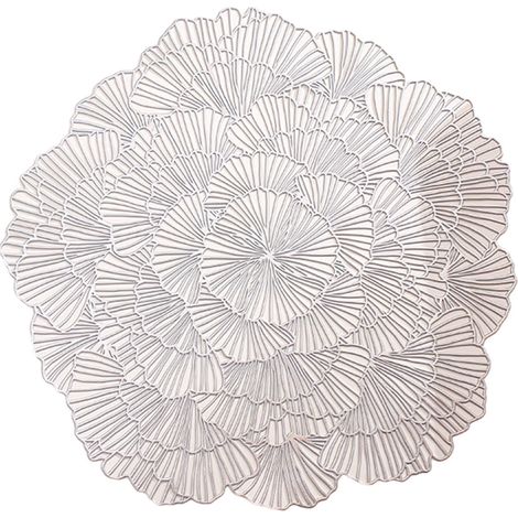 Placemat - PVC - 38 x 38 cm - Non-slip - Double-sided - For Kitchen Dining Table - 1 Piece (1/5)