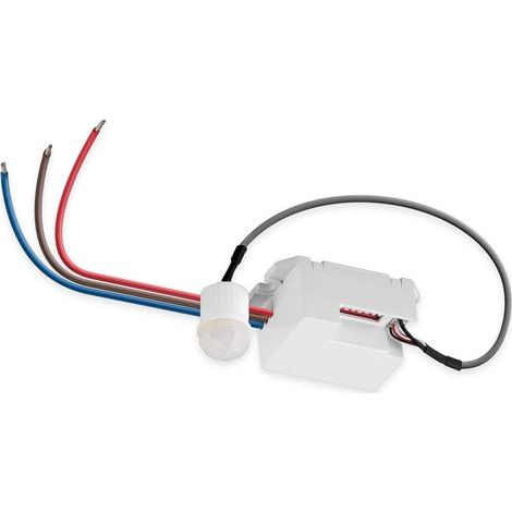 Infrared Motion Detector for Ceiling Mounting. 360° detection, 8m range, for indoor use, suitable for LEDs (1/4)