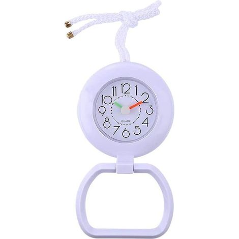Ecleanfy - Dhrs étanche horloge murale salle de bain horloge salle de bain horloge cuisine horloge douche horloge ventouse horloge avec anneau de serviette (1/5)
