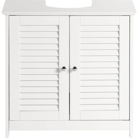 Mobiletto Bagno Cassettiera Bagno Armadietto Bagno Mobile Sottolavabo per Bagno Bianco FRG237-II-W SoBuy (1/5)