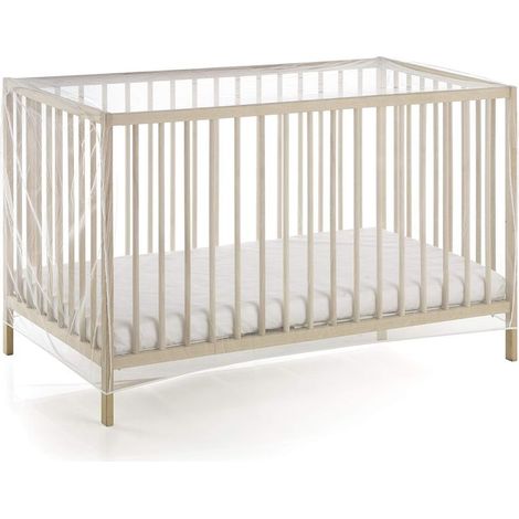 Moustiquaire Lit bébé universel pour bébé, blanche, 80x160x65CM (1/4)