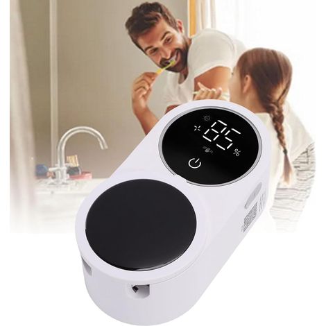 Pulitore per spazzolini da denti a parete, coperchio automatico con sensore di movimento, luce di pulizia per spazzolini elettrici e manuali per bambini, Ba (1/5)