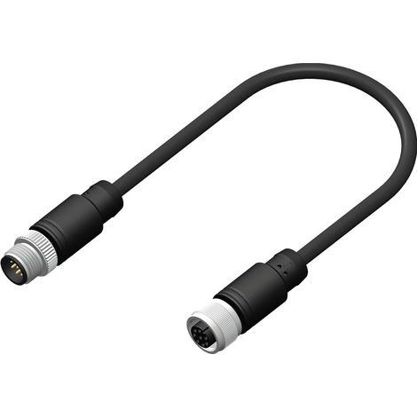 Connecteur pré-câblé RS PRO 8 conducteurs , Fiche femelle droite Femelle vers Fiche mâle droite, 5m ( Prix pour 1 )