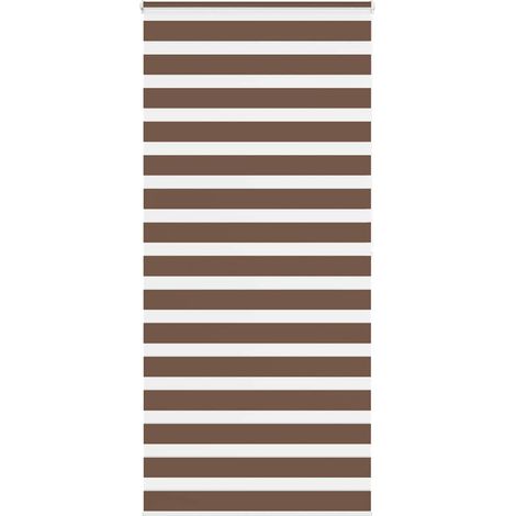Doppelrollo Braun 95x200 cm Stoffbreite 90,9 cm Polyester
